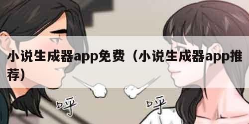 小说生成器app免费（小说生成器app推荐）