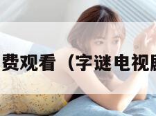 字谜泰剧免费观看（字谜电视剧泰语中字）