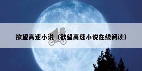 欲望高速小说（欲望高速小说在线阅读）