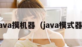 java摸机器（java模式器）