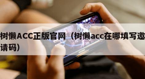 树懒ACC正版官网（树懒acc在哪填写邀请码）