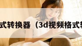 视频格式转换器（3d视频格式转换器）