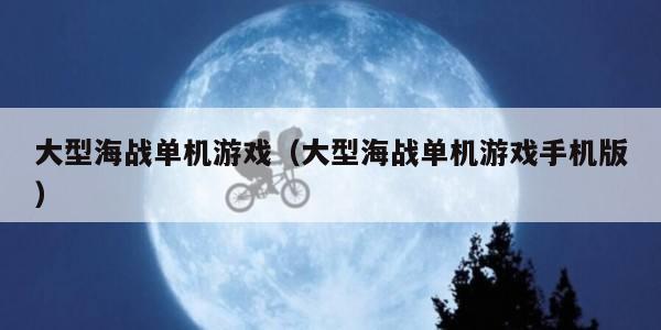 大型海战单机游戏（大型海战单机游戏手机版）