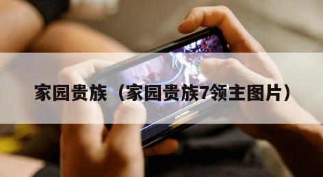 家园贵族（家园贵族7领主图片）