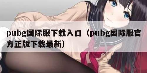 pubg国际服下载入口（pubg国际服官方正版下载最新）
